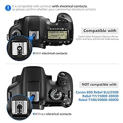Neewer TT560 Kamera Blitz Speedlite für Canon Nikon Panasonic Olympus Pentax und andere DSLR-Kameras, Digitalkameras mit Standard-Blitzschuh