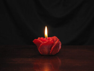 Foto einer Kerze